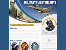 Tablet Screenshot of militaryflighthelmets.net